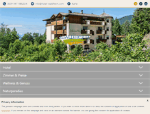 Tablet Screenshot of hotel-waldheim.com