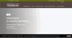Desktop Screenshot of hotel-waldheim.eu