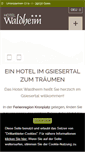 Mobile Screenshot of hotel-waldheim.eu