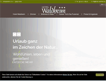 Tablet Screenshot of hotel-waldheim.eu